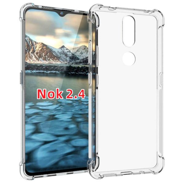 iMoshion Shockproof Case Nokia 2.4 - Transparant