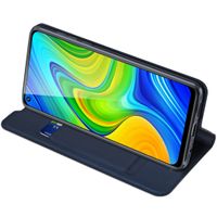 Dux Ducis Slim Softcase Bookcase Xiaomi Redmi Note 9 - Donkerblauw