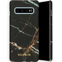 Selencia Maya Fashion Backcover Samsung Galaxy S10 - Marble Black