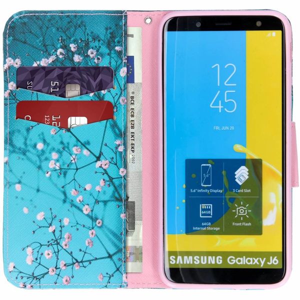 Design Softcase Bookcase Samsung Galaxy J6