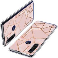 iMoshion Design hoesje Motorola Moto G8 Power - Grafisch Koper / Roze