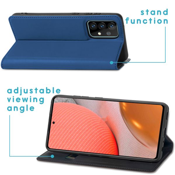 iMoshion Slim Folio Bookcase Samsung Galaxy A72 - Donkerblauw