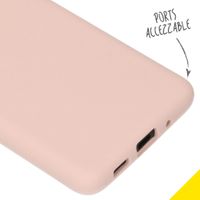 Accezz Liquid Silicone Backcover Samsung Galaxy S20 Plus - Roze