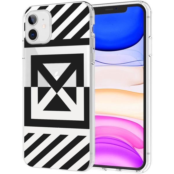 iMoshion Design hoesje iPhone 11 - Grafisch - Kruis - Transparant