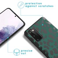 iMoshion Design hoesje Samsung Galaxy S20 - Luipaard - Groen / Zwart