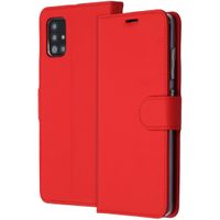 Accezz Wallet Softcase Bookcase Samsung Galaxy A51 - Rood