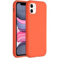 Accezz Liquid Silicone Backcover iPhone 11 - Nectarine