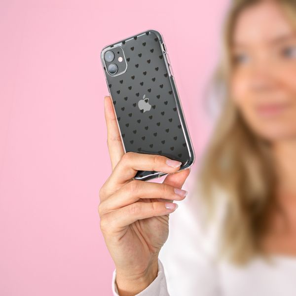 iMoshion Design hoesje Huawei P30 Lite - Hartjes - Zwart