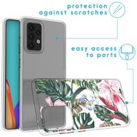 iMoshion Design hoesje Samsung Galaxy A52(s) (5G/4G) - Jungle - Groen / Roze