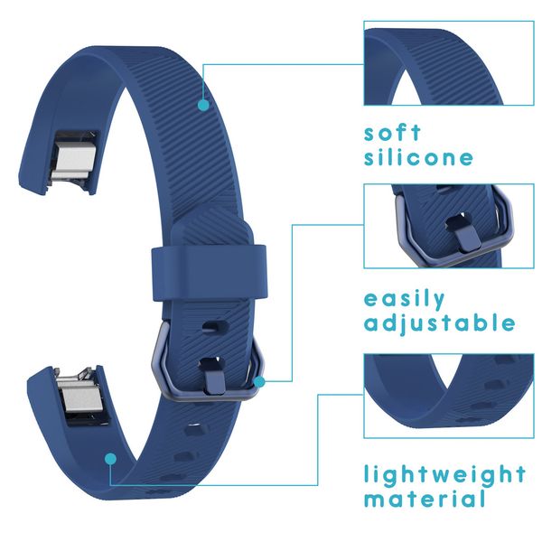 iMoshion Siliconen bandje Fitbit Alta (HR) - Donkerblauw