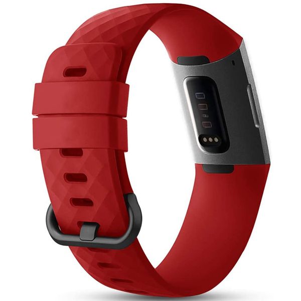 iMoshion Siliconen bandje Fitbit Charge 3 / 4 - Rood