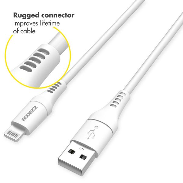 Accezz Lightning naar USB kabel iPhone 13 Pro - MFi certificering - 0,2 meter - Wit