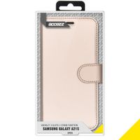 Accezz Wallet Softcase Bookcase Samsung Galaxy A21s - Goud