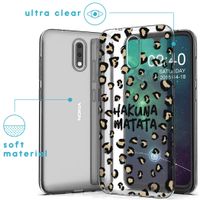 iMoshion Design hoesje Nokia 2.3 - Luipaard - Bruin / Zwart