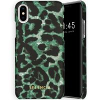 Selencia Maya Fashion Backcover iPhone Xs / X - Green Panther