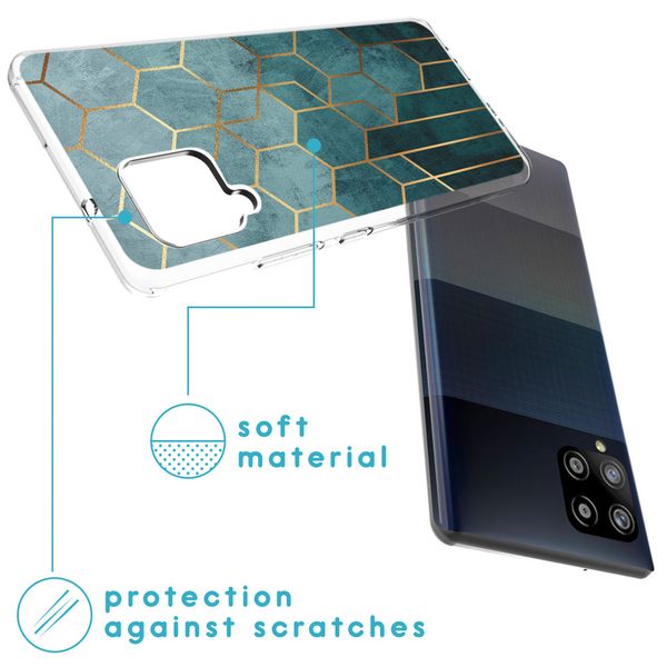 iMoshion Design hoesje Samsung Galaxy A42 - Patroon - Groen