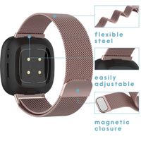 iMoshion Milanees Watch bandje Fitbit Sense / Versa 3 - Roze