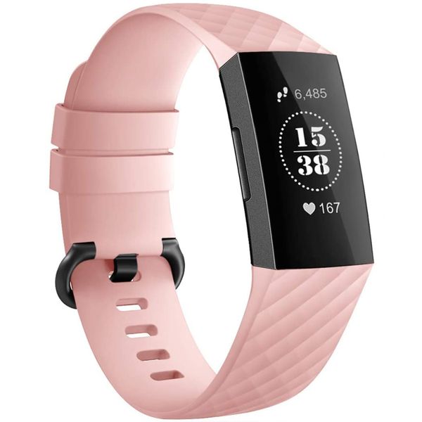 iMoshion Siliconen bandje Fitbit Charge 3 / 4 - Roze