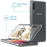 iMoshion Design hoesje Samsung Galaxy A50 / A30s - Let's Go Travel / Zwart