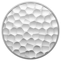 PopSockets Luxe PopGrip - Hammered Metal Silver