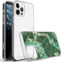 iMoshion Design hoesje iPhone 12 (Pro) - Grafisch Koper / Groen