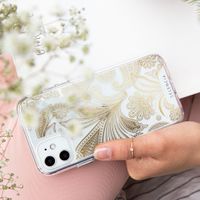 Selencia Fashion Extra Beschermende Backcover iPhone 12 (Pro) - Paisley Gold