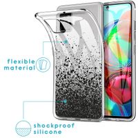 iMoshion Design hoesje Samsung Galaxy A71 - Spetters - Zwart