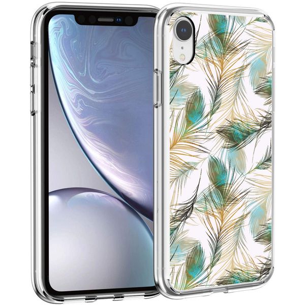 iMoshion Design hoesje iPhone Xr - Pauw / Groen