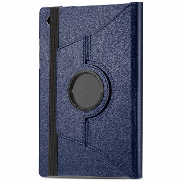 iMoshion 360° draaibare Bookcase Samsung Galaxy Tab A8 - Donkerblauw