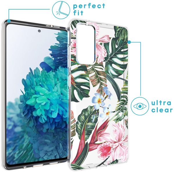 iMoshion Design hoesje Samsung Galaxy S20 FE - Jungle - Groen / Roze