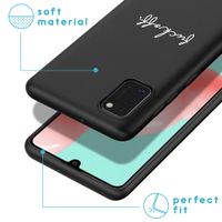 iMoshion Design hoesje Samsung Galaxy A41 - Fuck Off - Zwart