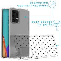 iMoshion Design hoesje Samsung Galaxy A52(s) (5G/4G) - Hartjes - Zwart