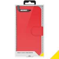 Accezz Wallet Softcase Bookcase iPhone 12 Pro Max - Rood