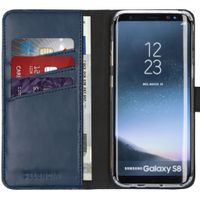 Selencia Echt Lederen Bookcase Samsung Galaxy S8