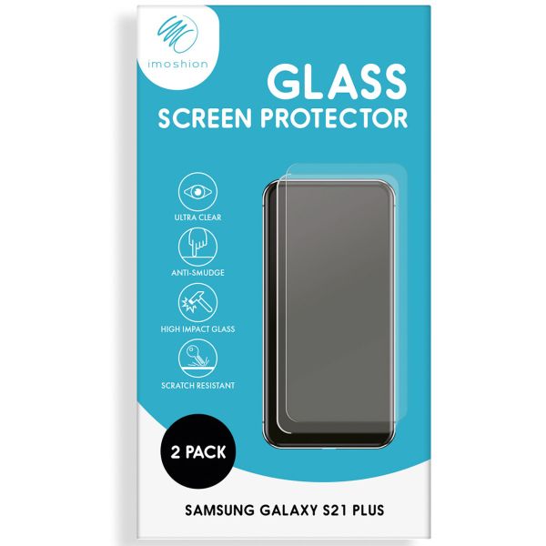 iMoshion Screenprotector Gehard Glas 2 pack Samsung Galaxy S21 Plus