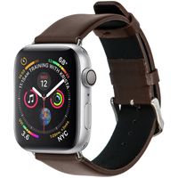 iMoshion Effen Lederen bandje Apple Watch Series 1-8 / SE - 38/40