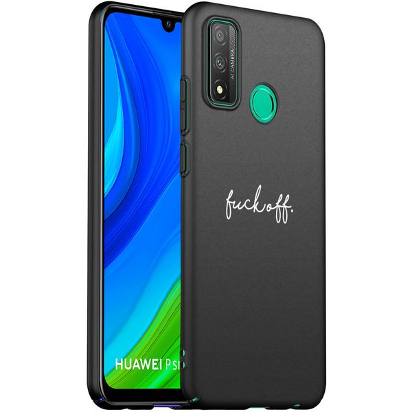 iMoshion Design hoesje Huawei P Smart (2020) - Fuck Off - Zwart