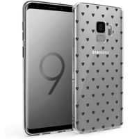 iMoshion Design hoesje Samsung Galaxy S9 - Hartjes - Zwart