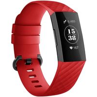 iMoshion Siliconen bandje Fitbit Charge 3 / 4 - Rood