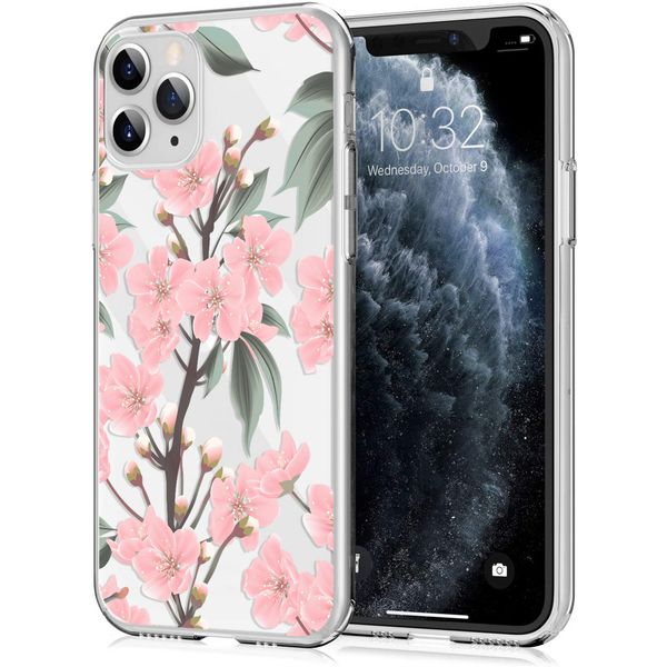 iMoshion Design hoesje iPhone 11 Pro - Bloem - Roze / Groen