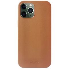 Accezz Leather Backcover met MagSafe iPhone 12 Pro Max - Bruin