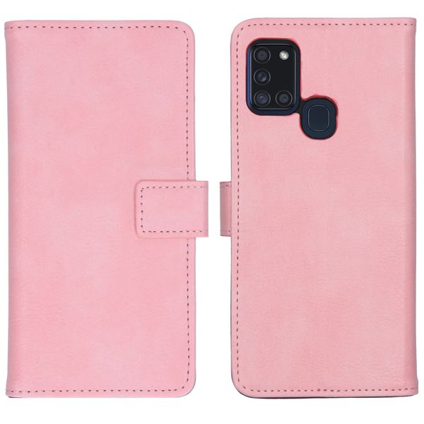 iMoshion Luxe Bookcase Samsung Galaxy A21s - Roze