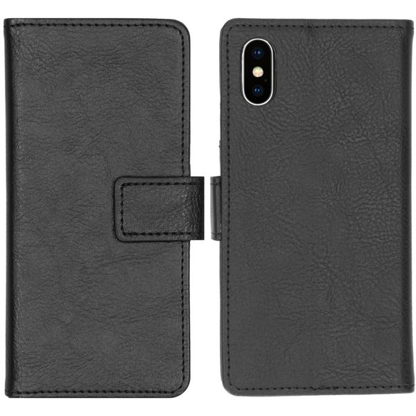 iMoshion Luxe Bookcase iPhone Xs / X - Zwart