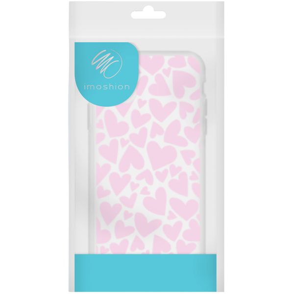 iMoshion Design hoesje Samsung Galaxy A41 - Hartjes - Roze