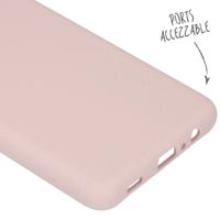 Accezz Liquid Silicone Backcover Samsung Galaxy A12 - Roze