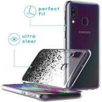 iMoshion Design hoesje Samsung Galaxy A40 - Spetters - Zwart