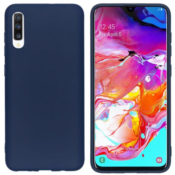 iMoshion Color Backcover Samsung Galaxy A70 - Donkerblauw