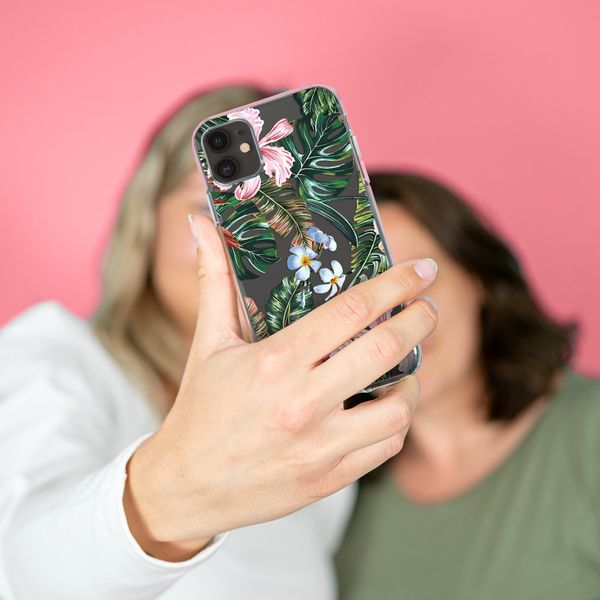 iMoshion Design hoesje Samsung Galaxy A71 - Jungle - Groen / Roze