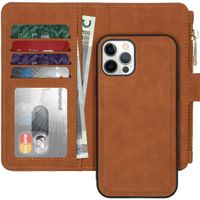 Luxe Portemonnee iPhone 12 (Pro) - Bruin