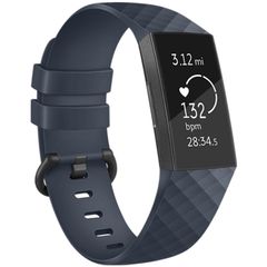 iMoshion Siliconen bandje Fitbit Charge 3 / 4 - Donkerblauw